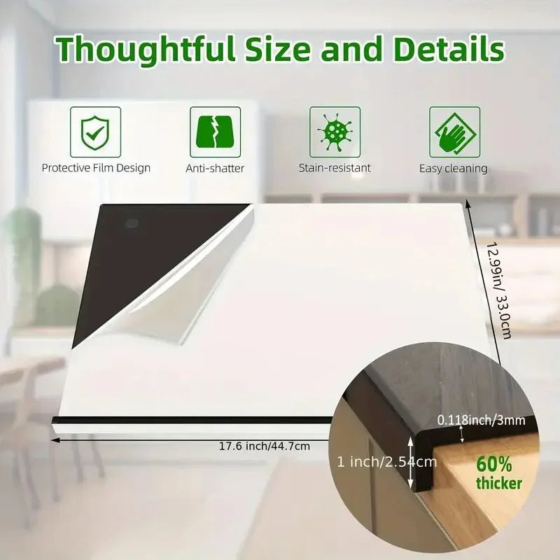 CUTTURA – Acrylic Cutting Board with Protective Lip