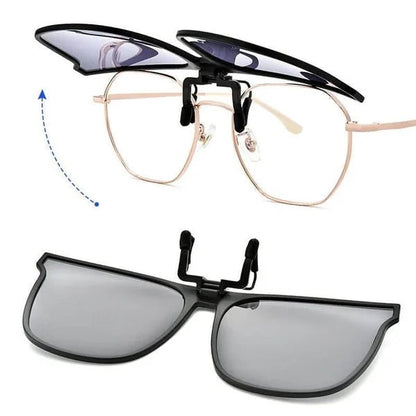 Clip-on-Klappsonnenbrille Herren mit Polarisierenden Gläsern & UV-Schutz 2