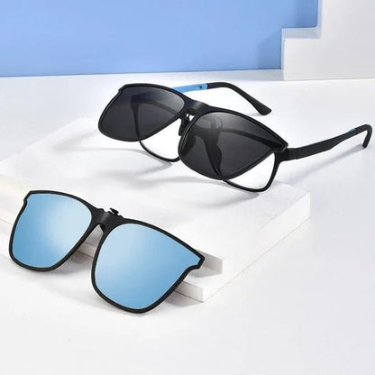 Clip-on-Klappsonnenbrille Herren mit Polarisierenden Gläsern & UV-Schutz 4