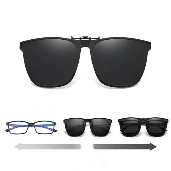 Clip-on-Klappsonnenbrille Herren mit Polarisierenden Gläsern & UV-Schutz 6
