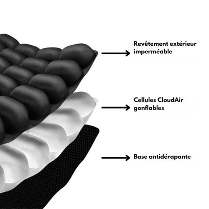 CLOUDSEAT PRO - Inflatable seat cushion for comfort when travelling & in the office