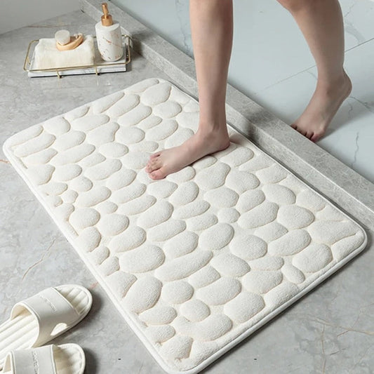 Cloudstep Bath Mat - Ultra-soft bath mat with fast water absorption & anti-slip coating