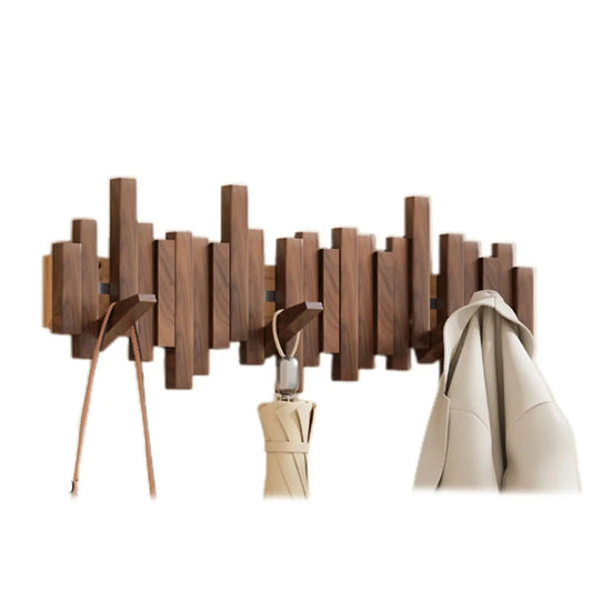 Piano Wall Hook - Wooden wall coat rack in piano design for hallways, bedrooms & offices