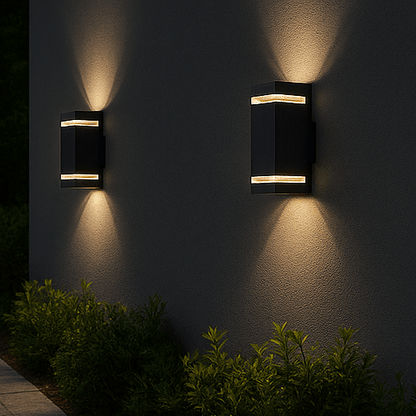 EXTERA – Lámpara de pared exterior moderna con luz LED impermeable