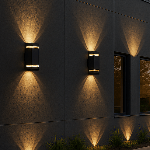 EXTERA – Lámpara de pared exterior moderna con luz LED impermeable