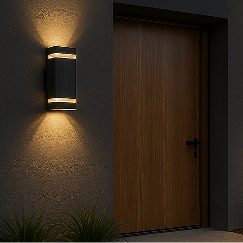 EXTERA – Lámpara de pared exterior moderna con luz LED impermeable
