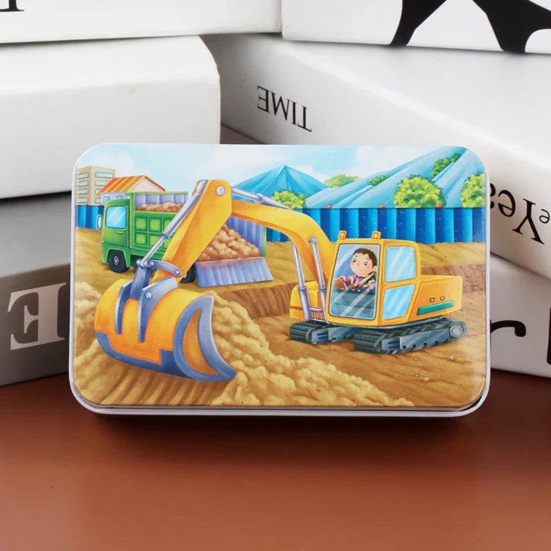 PUZZLIFY – Rompecabezas de madera colorido de 60 piezas para niños con motivos de animales y vehículos | Regalo de Navidad perfecto