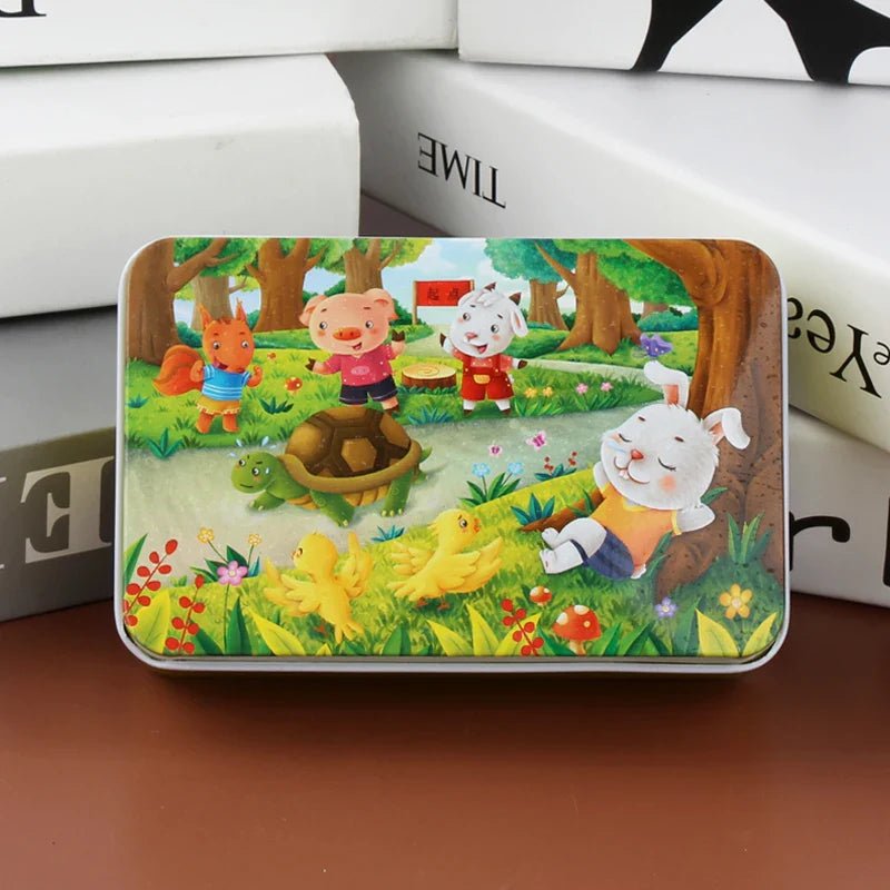 PUZZLIFY – Rompecabezas de madera colorido de 60 piezas para niños con motivos de animales y vehículos | Regalo de Navidad perfecto