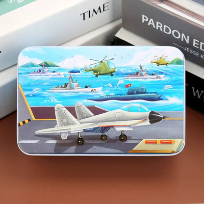 PUZZLIFY – Rompecabezas de madera colorido de 60 piezas para niños con motivos de animales y vehículos | Regalo de Navidad perfecto