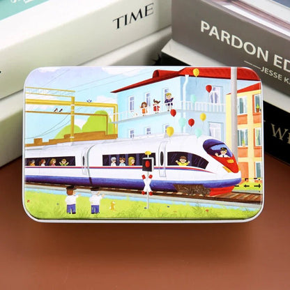 PUZZLIFY – Rompecabezas de madera colorido de 60 piezas para niños con motivos de animales y vehículos | Regalo de Navidad perfecto