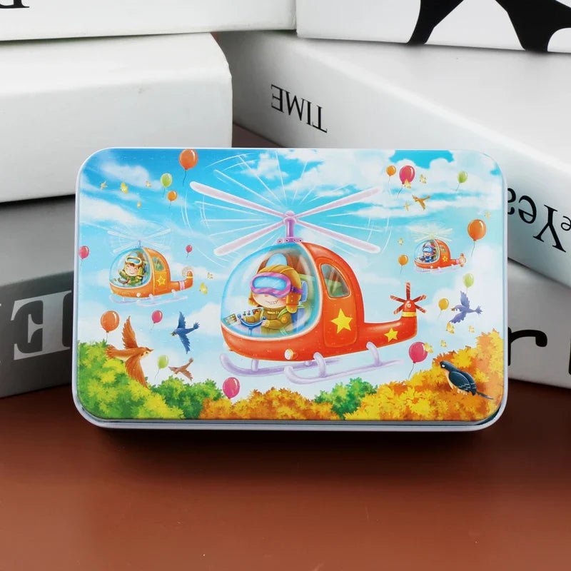 PUZZLIFY – Rompecabezas de madera colorido de 60 piezas para niños con motivos de animales y vehículos | Regalo de Navidad perfecto