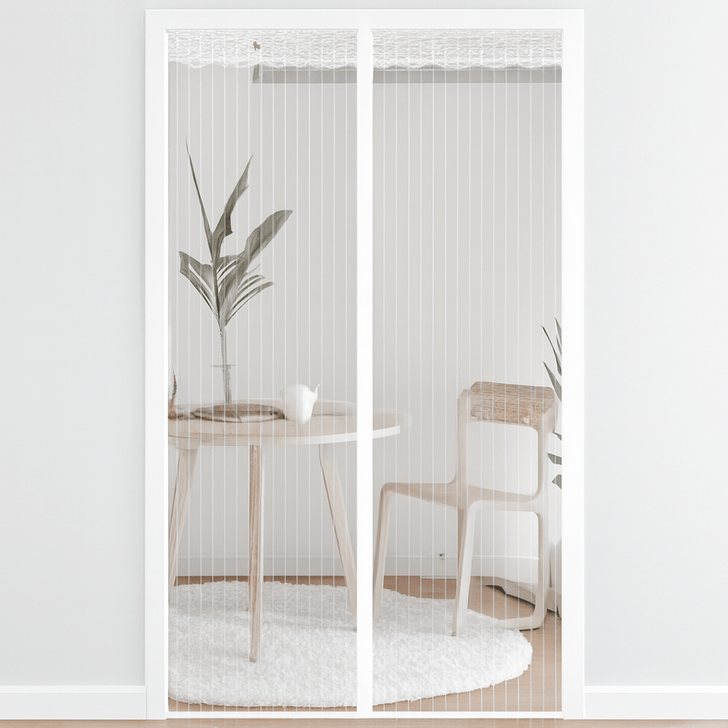 FLYGUARDIA – Cortina magnética para puerta con mosquitero y cierre automático