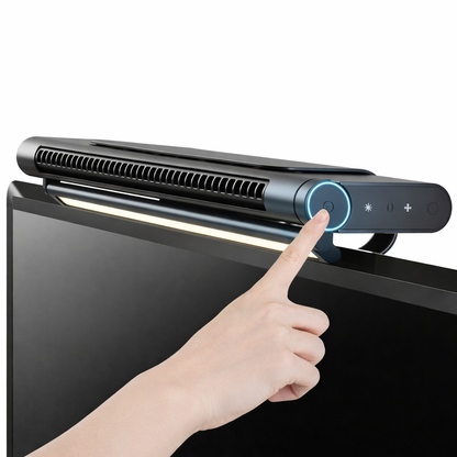 COOLMORA - Desktop air conditioner and bladeless USB fan for daily refreshing air circulation