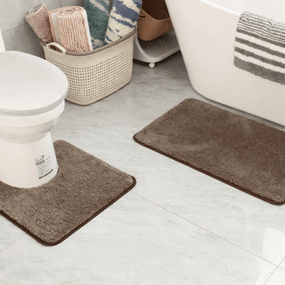 SOFTURA COMFORTMAT – Tapis de bain en microfibre duveteuse pour un confort sec et une tenue sûre