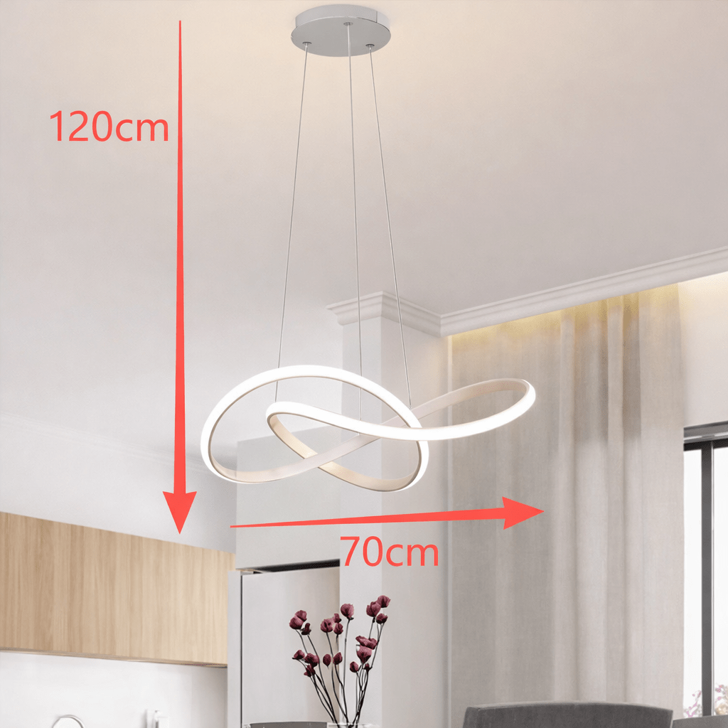 CLOVISHINE – Elegante lampada a sospensione dal design a trifoglio per ambienti moderni