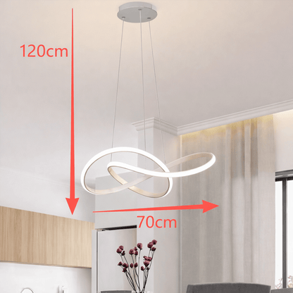 CLOVISHINE – Elegante lampada a sospensione dal design a trifoglio per ambienti moderni