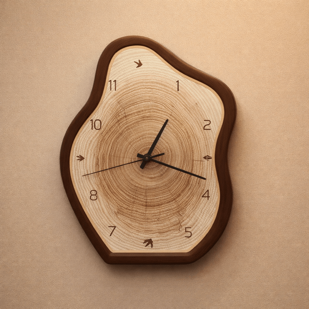 TIMEWAVER – Orologio da parete moderno a forma di anello irregolare per ogni ambiente