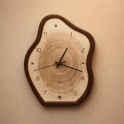 TIMEWAVER – Orologio da parete moderno a forma di anello irregolare per ogni ambiente