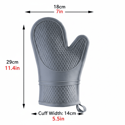 HEATSAFE – Guantes de horno de silicona antideslizantes para máxima protección contra el calor