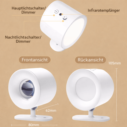 GLOWFREE – Wireless LED wall lamp with warm light
