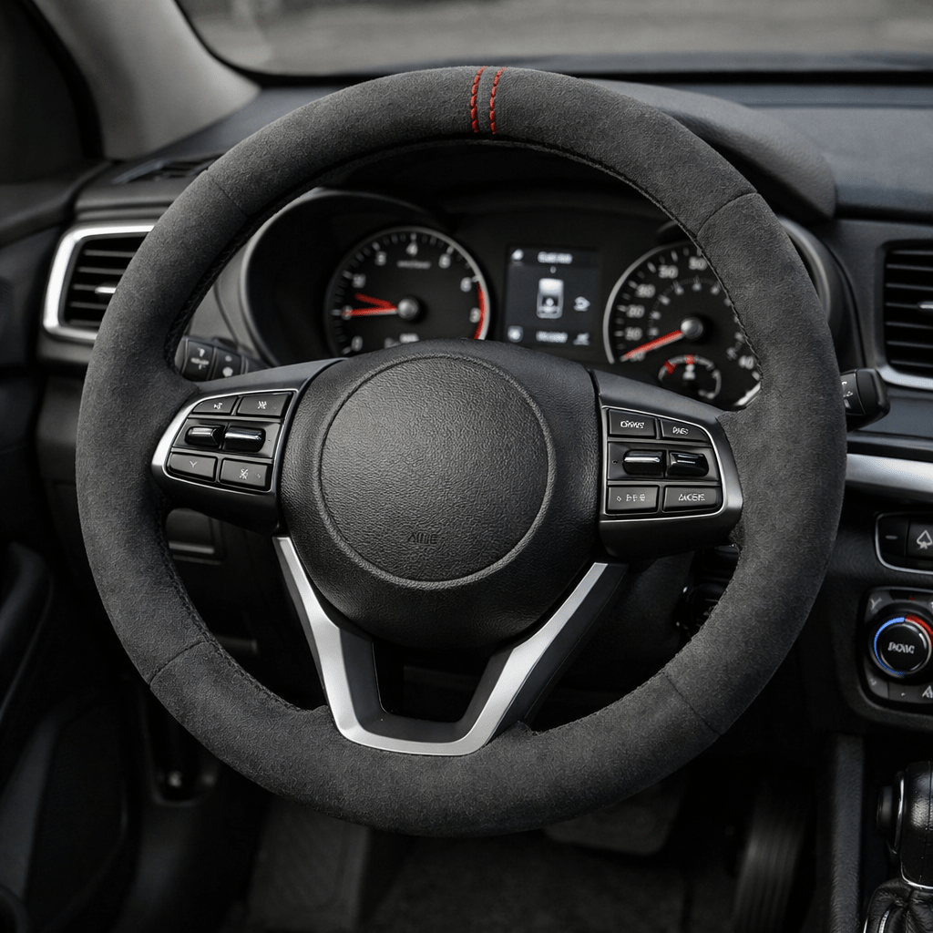 GRIPNOBLE – Funda de volante de cuero sintético para un agarre seguro y comodidad