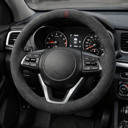 GRIPNOBLE – Funda de volante de cuero sintético para un agarre seguro y comodidad
