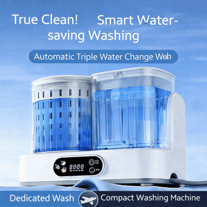 MINIWASH – Tragbare Mini-Waschmaschine mit Dual-Tank