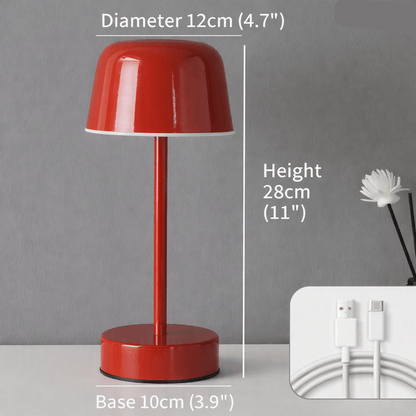 RETROLIGHT – Lampada da tavolo LED in stile retrò, senza fili e ricaricabile via USB