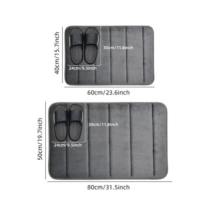 CORAL VELVET BATH MAT – Bathroom Mat made of Microfiber for Comfort & Safety
