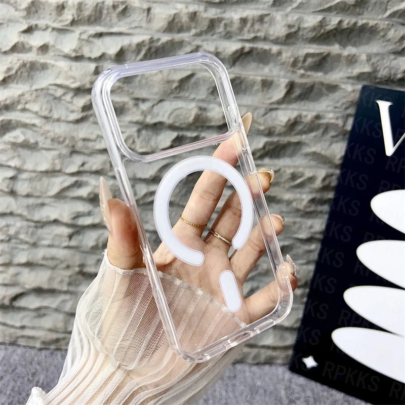 CrystalMag – Transparente MagSafe-kompatible Hülle für die iPhone 11-17-Serie 3