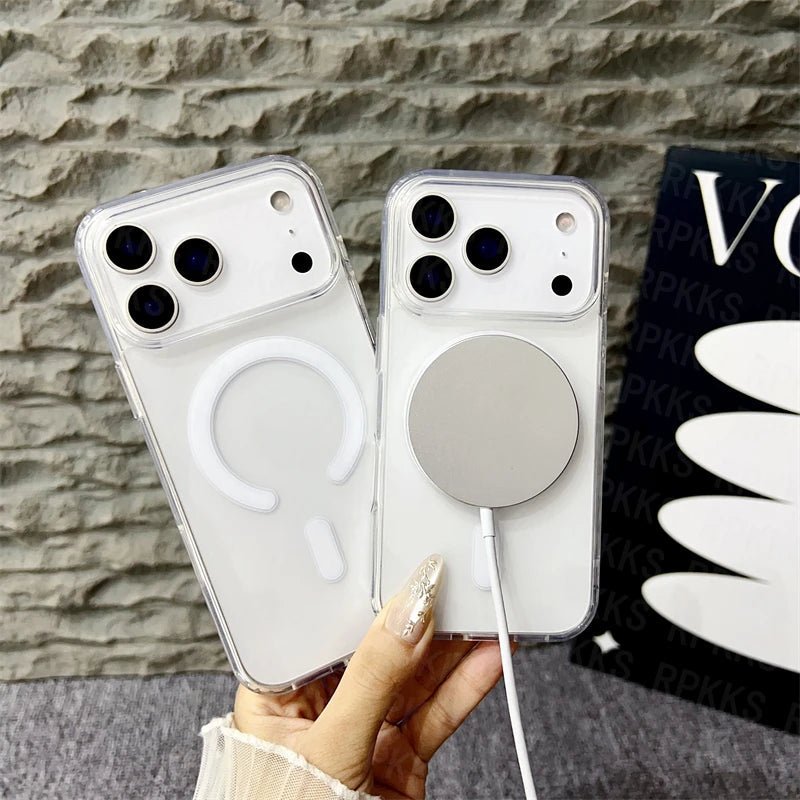 CrystalMag – Transparente MagSafe-kompatible Hülle für die iPhone 11-17-Serie 5