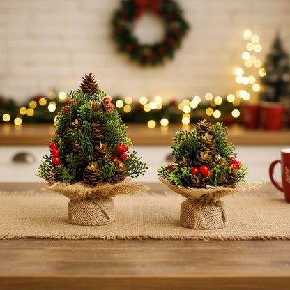 DECOFIR – Realistisches Weihnachts-Desktop-Display mit stabilem Standfuß 2