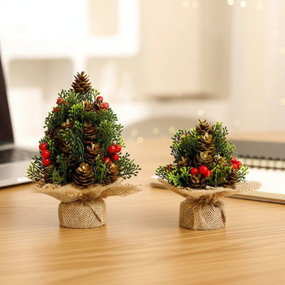 DECOFIR – Realistisches Weihnachts-Desktop-Display mit stabilem Standfuß 3