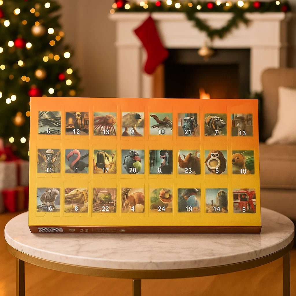 DECORCOUNT – 24-teiliger Adventskalender für festliche Weihnachtsdekoration 0