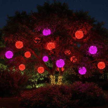 DECOSPHERA – LED-Lichtkugel – Wasserdichte Außenbeleuchtung für stimmungsvolles Ambiente und Dekoration 1