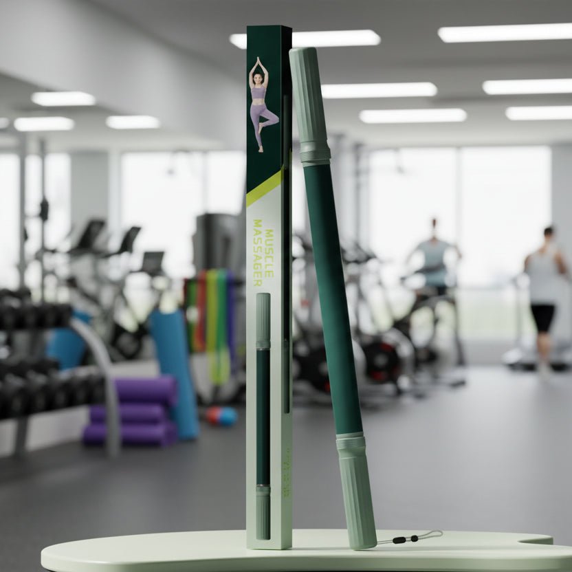 DEEPZEN – Premium Yoga Stick Muskelmassagerolle für Tiefengewebsmassage 0