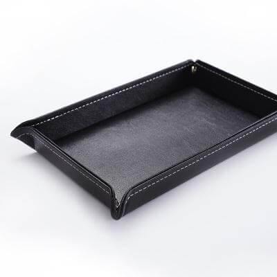 DESKVALE – Mehrzweck-Ablagefach aus Leder für Zuhause und Büro 4