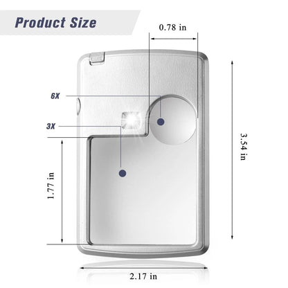 DETAILGLOW – LED-Taschenlupe mit 3-fachem/6-fachem Präzisionszoom 6