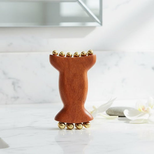 DETOXZEN – Detox-Gesichtsmassagegerät aus natürlichem Kupferholz für Lymphdrainage und Gua-Sha-Massage 0