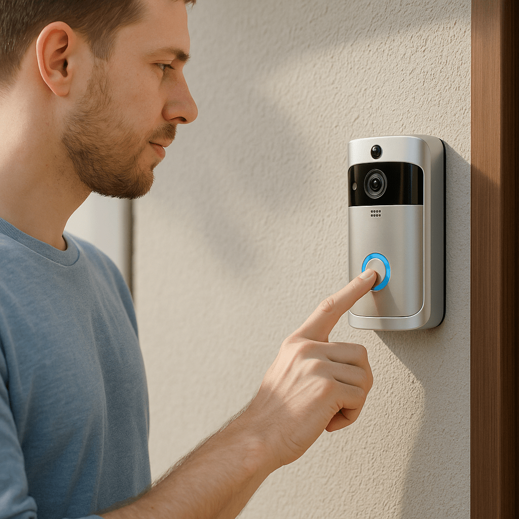 DOORWISE – Intelligente Video-Türklingelkamera für Zuhause mit HD-Nachtsicht und Zwei-Wege-Audio 1