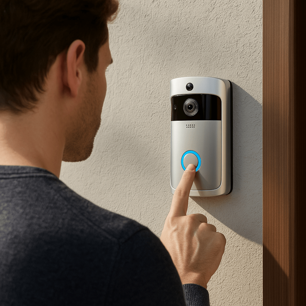 DOORWISE – Intelligente Video-Türklingelkamera für Zuhause mit HD-Nachtsicht und Zwei-Wege-Audio 3