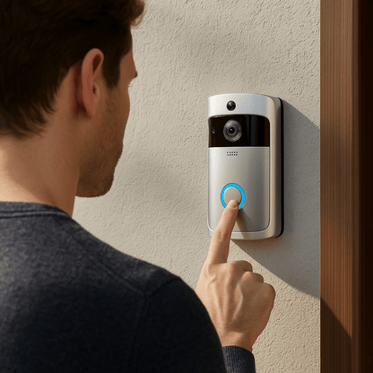 DOORWISE – Intelligente Video-Türklingelkamera für Zuhause mit HD-Nachtsicht und Zwei-Wege-Audio 3