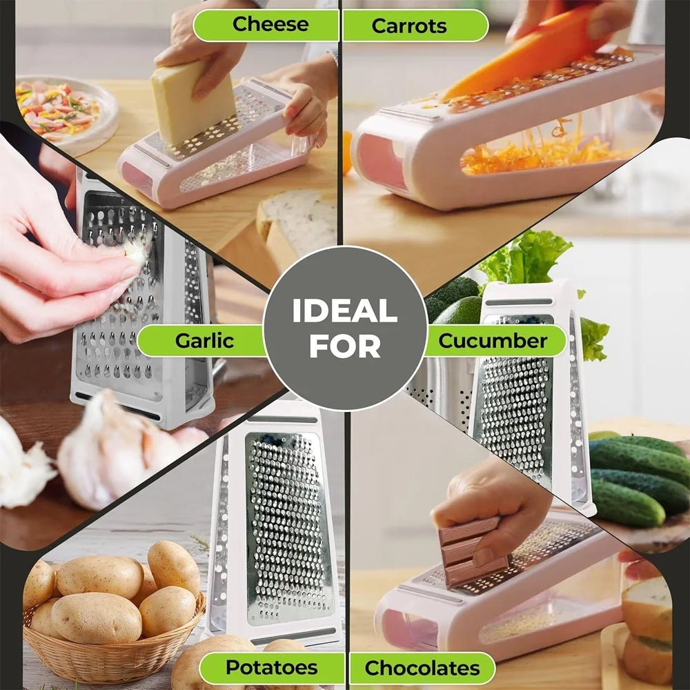 DOPPELREIBE – Zweiseitige Käsereibe aus Edelstahl mit rutschfester Unterseite 7