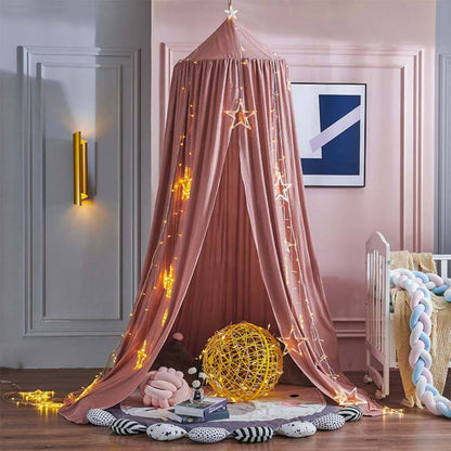DREAMNEST – Hängender Betthimmel für Kinder mit weichem Stoffdesign 10