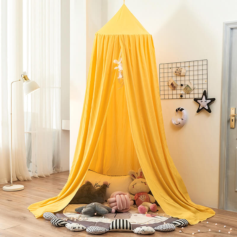 DREAMNEST – Hängender Betthimmel für Kinder mit weichem Stoffdesign 13