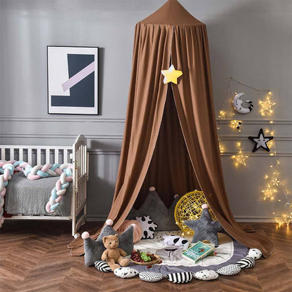 DREAMNEST – Hängender Betthimmel für Kinder mit weichem Stoffdesign 14