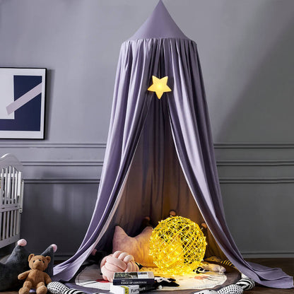 DREAMNEST – Hängender Betthimmel für Kinder mit weichem Stoffdesign 17