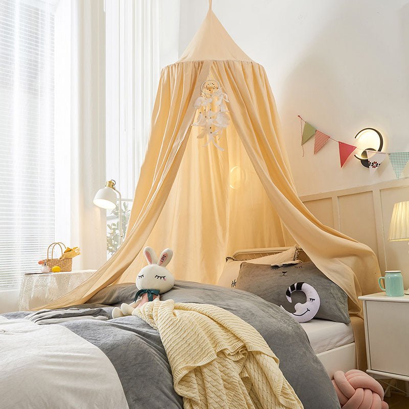 DREAMNEST – Hängender Betthimmel für Kinder mit weichem Stoffdesign 18