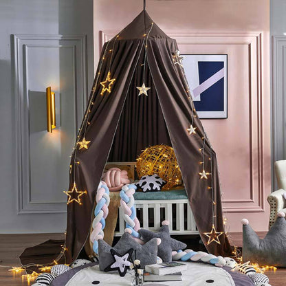 DREAMNEST – Hängender Betthimmel für Kinder mit weichem Stoffdesign 19