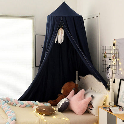 DREAMNEST – Hängender Betthimmel für Kinder mit weichem Stoffdesign 7